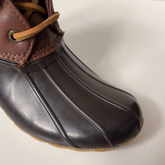 Sperry Topsider Kid’s Unisex Saltwater Water-resistant Rain Boot - Brown - Picture 8 of 16